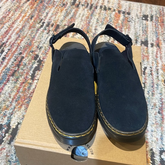 Dr Martens Carlson suede casual sling back mules - Picture 3 of 10